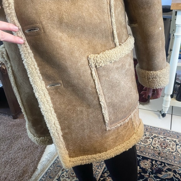 Winter coat real leather with sheep wool inside - Picture 3 of 12